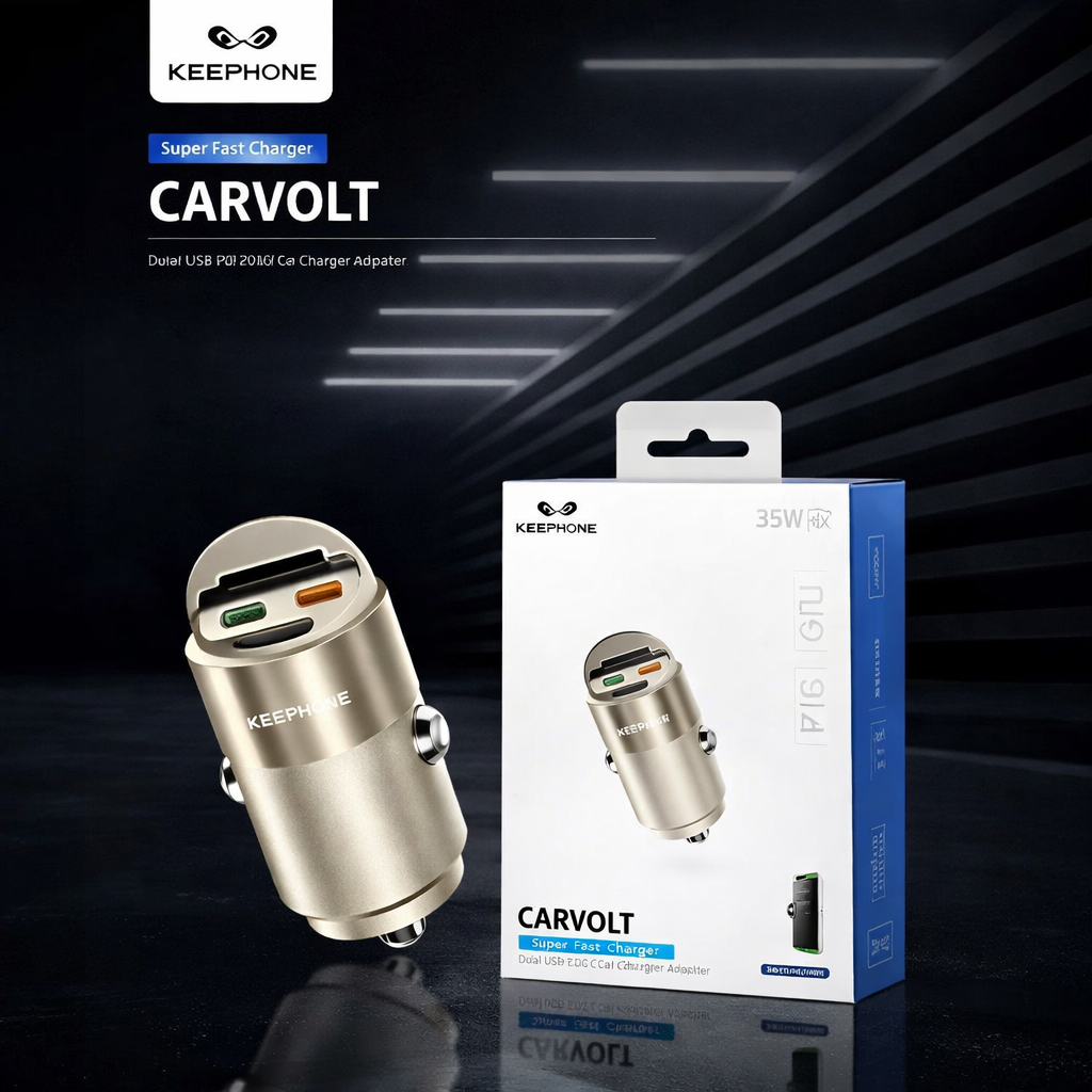 KEEPHONE CARVOLT Fast Charging Car Charger