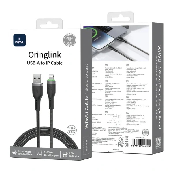 WIWU iPhone Oringlink USB- A To Lightning Cable